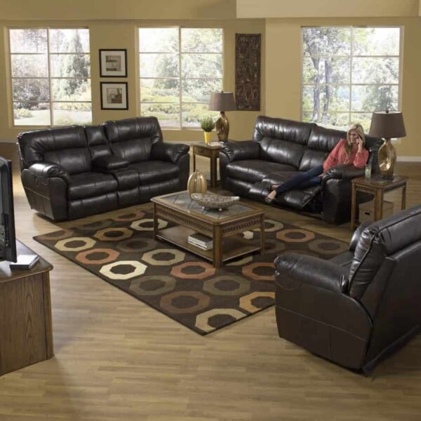 leather living room set