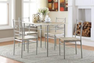 5pc Dinette Set transitional taupe