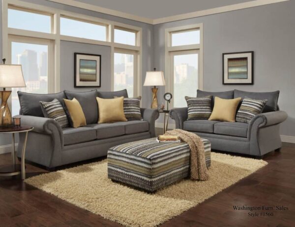 Jitterbug Sofa Set transitional gray