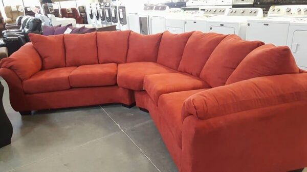 L&A Wedge Sectional Red