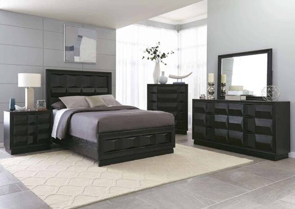 matrix bedroom set black