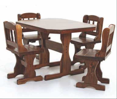 country pub table set rosewood