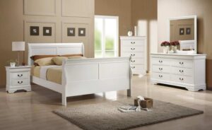louis philippe white bedroom set full queen