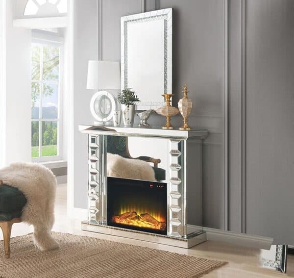 Dominic electric fireplace glamorous, glam, bling